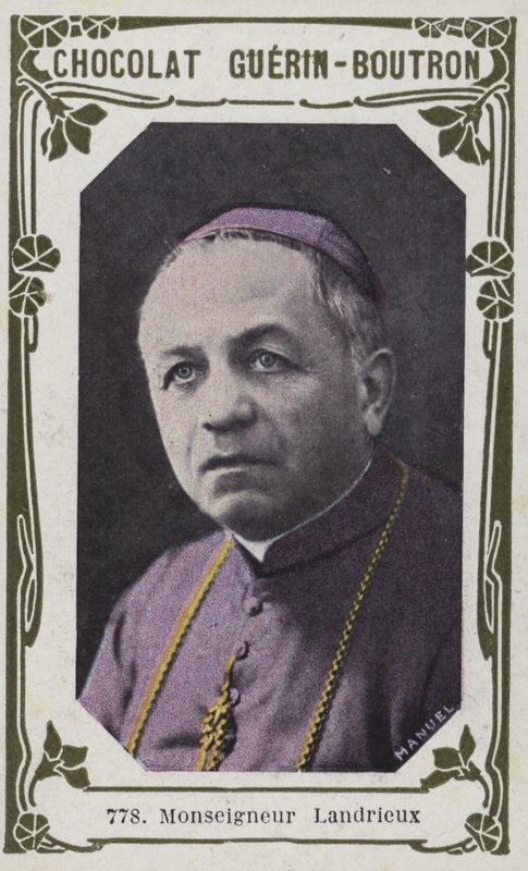 Monseigneur Landrieux (صورة ملونة) بواسطة المدرسة الفرنسية