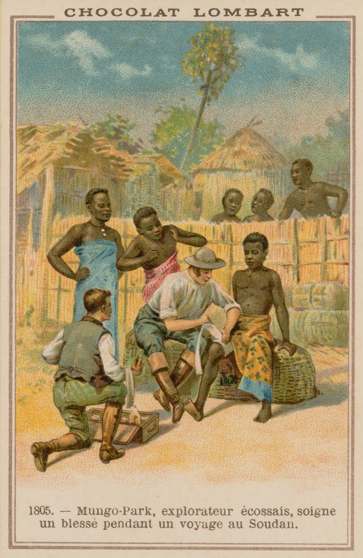 مونغو بارك ، مستكشف اسكتلندي ، 1805 بواسطة المدرسة الفرنسية