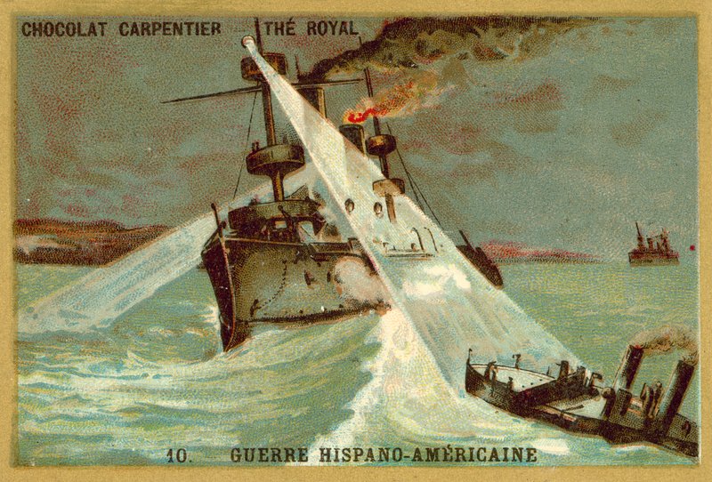 Naval engagement, Spanish-American War بواسطة المدرسة الفرنسية