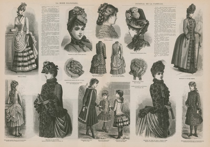 صفحة من La Mode Illustree بواسطة المدرسة الفرنسية