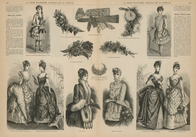 Page from La Mode Illustree بواسطة المدرسة الفرنسية