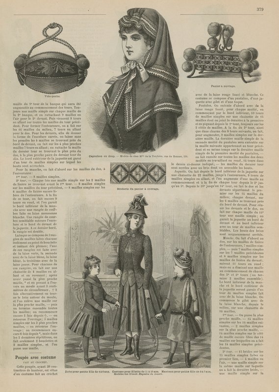 صفحة من La Mode Illustree ، 1885 بواسطة المدرسة الفرنسية
