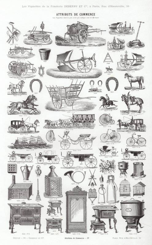 Page from Vignettes Typographiques (engraving) بواسطة المدرسة الفرنسية