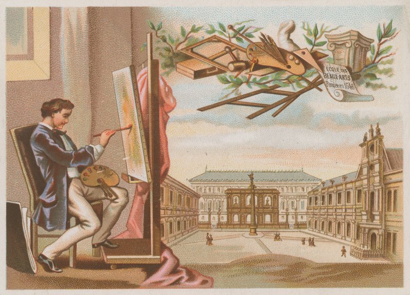 رسام و Ecole des Beaux Arts ، باريس بواسطة المدرسة الفرنسية