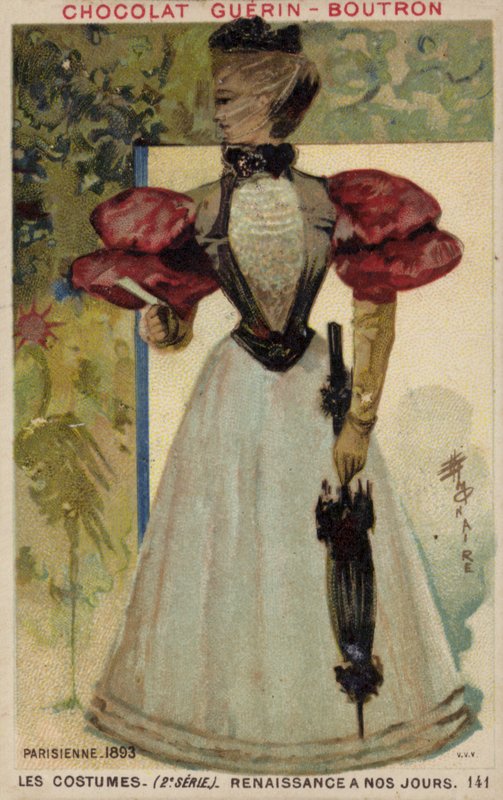 أزياء باريسية ، 1893 بواسطة المدرسة الفرنسية