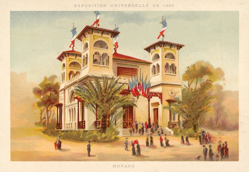جناح موناكو ، معرض يونيفرسيل 1889 ، باريس بواسطة المدرسة الفرنسية
