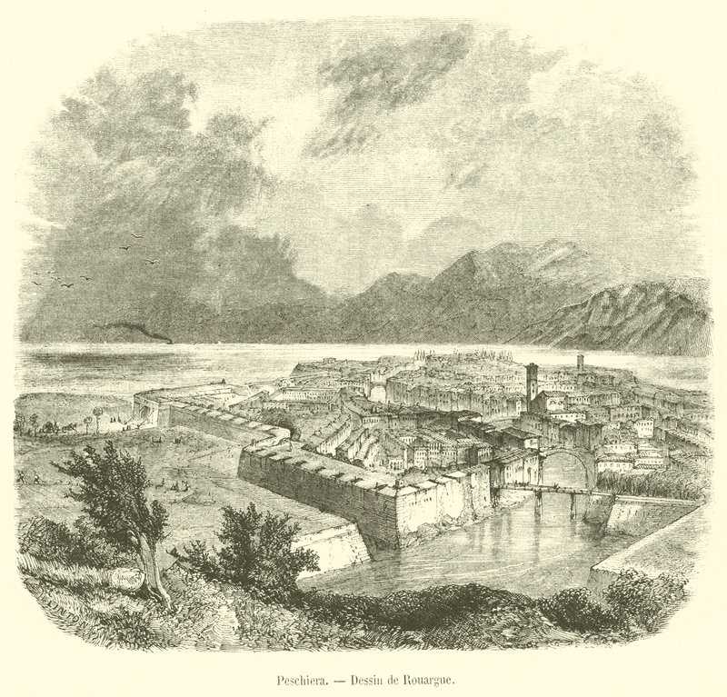 Peschiera (engraving) بواسطة المدرسة الفرنسية
