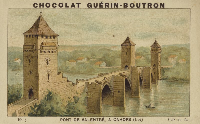 Pont de Valentre، in Cahors، Lot بواسطة المدرسة الفرنسية