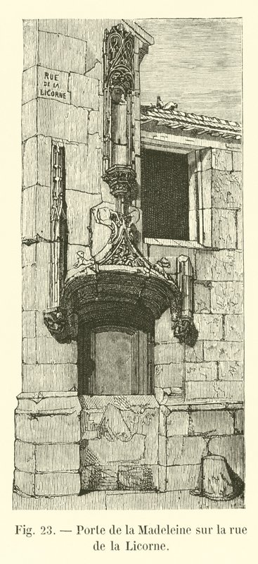 Porte de la Madeleine في شارع de la Licorne بواسطة المدرسة الفرنسية