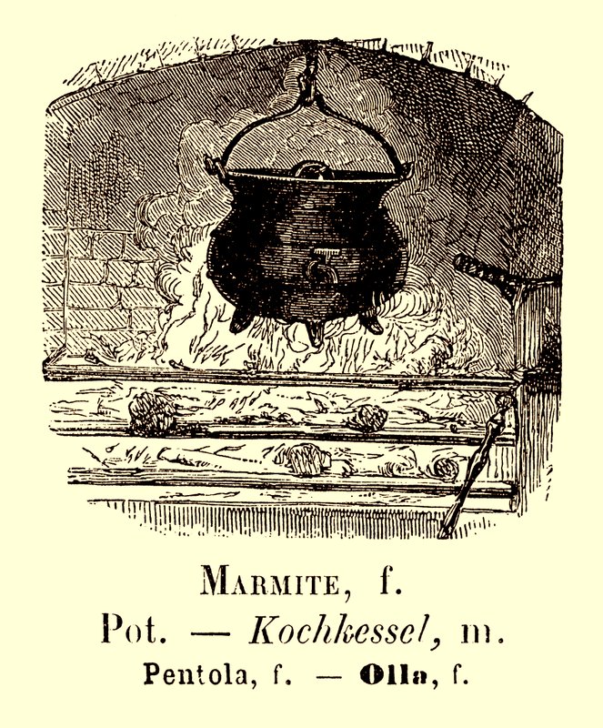 توضيح وعاء من ألبوم Vocabulaire ، c.1880 بواسطة المدرسة الفرنسية
