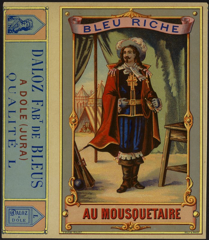 تسمية المنتج لـ Bleu Riche au Mousquetaire بواسطة المدرسة الفرنسية