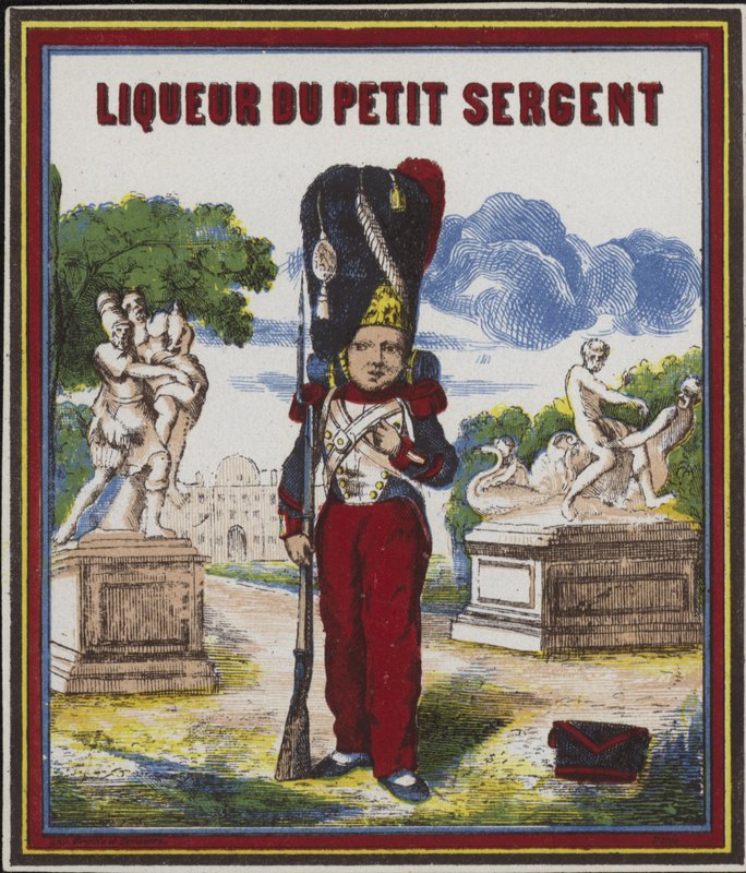 تسمية المنتج لـ Liqueur du Petit Sergent بواسطة المدرسة الفرنسية
