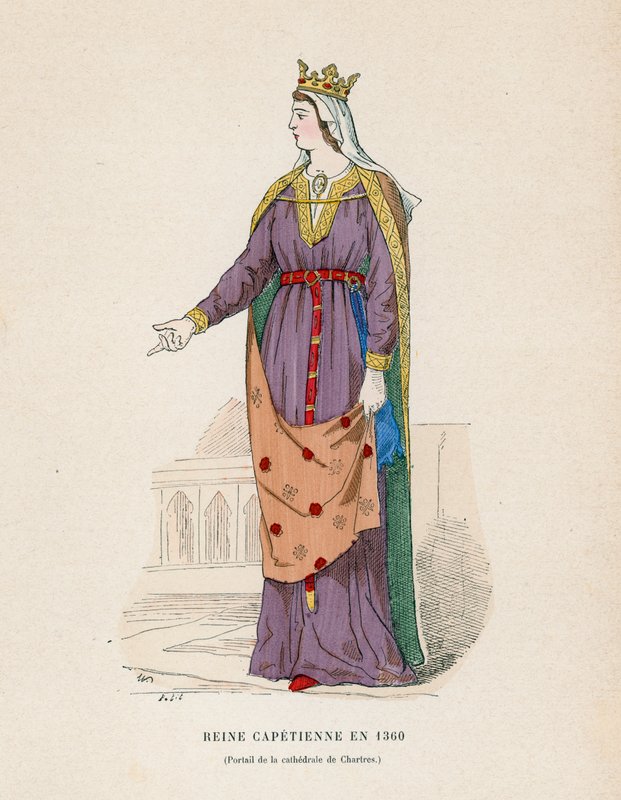 الملكة عام 1360 بواسطة المدرسة الفرنسية