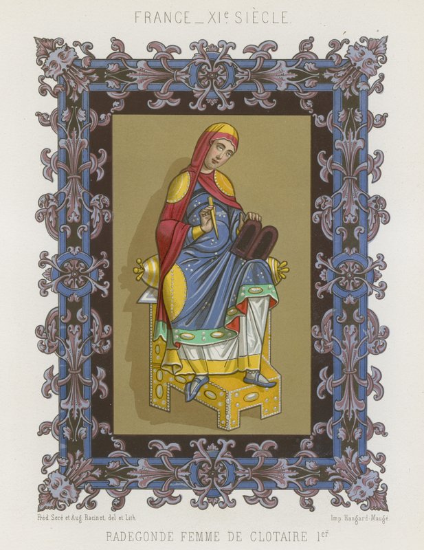 Radegund ، زوجة كلوثر الأول بواسطة المدرسة الفرنسية