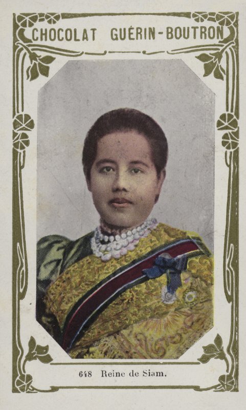 ملكة سيام (صورة ملونة) بواسطة المدرسة الفرنسية