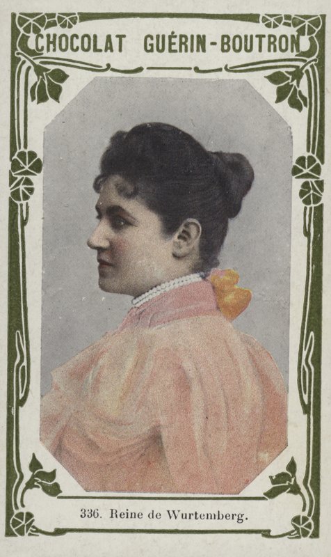 Queen of Württemberg (صورة ملونة) بواسطة المدرسة الفرنسية