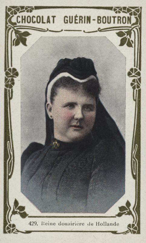 Reine douairiere de Hollande (coloured photo) بواسطة المدرسة الفرنسية