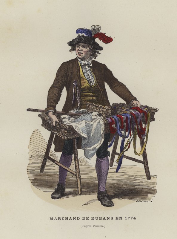 بائع الشريط ، 1774 بواسطة المدرسة الفرنسية