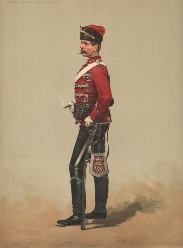 Rittmeister ، Brandenburgisches Hussaren ، Regt No 3 بواسطة المدرسة الفرنسية