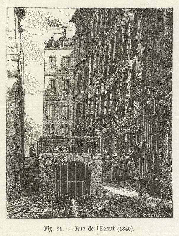 Rue de lEgout ، 1840 بواسطة المدرسة الفرنسية