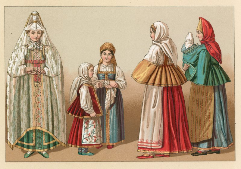 زي روسيا بواسطة المدرسة الفرنسية