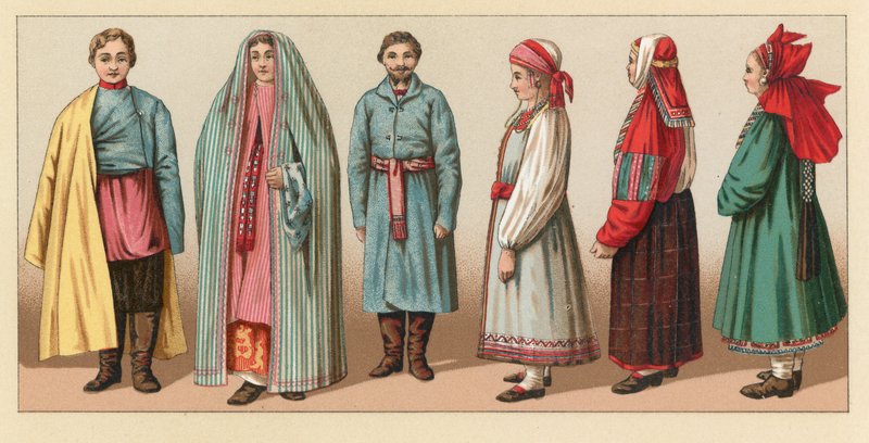 زي روسيا بواسطة المدرسة الفرنسية