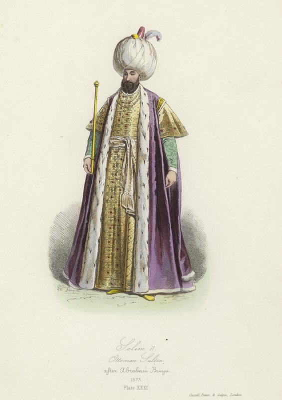 سليم الثاني ، السلطان العثماني بواسطة المدرسة الفرنسية