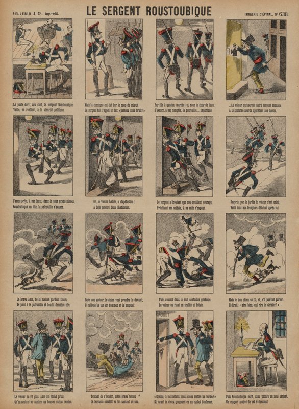 Sergeant Roustoubique (coloured engraving) بواسطة المدرسة الفرنسية