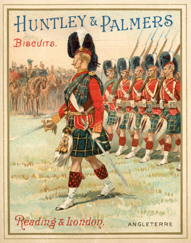 Soldiers of a Highland regiment on parade (chromolitho) بواسطة المدرسة الفرنسية