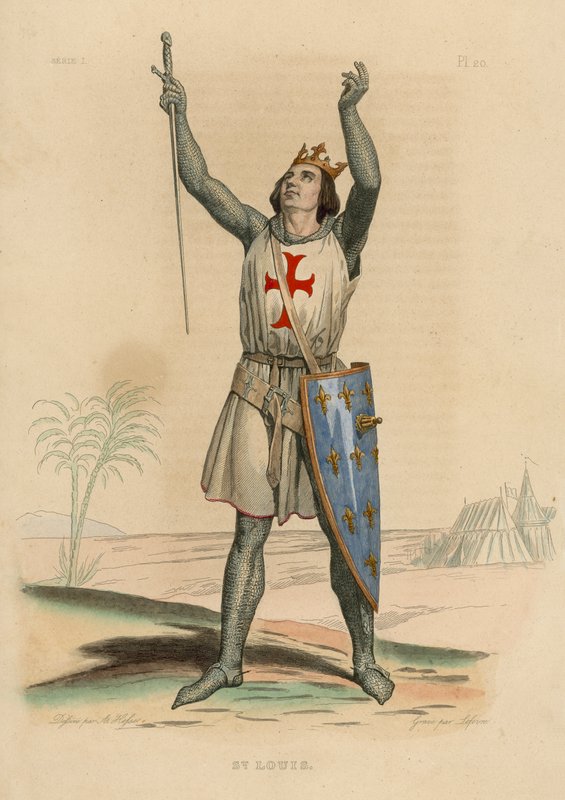 St Louis (coloured engraving) بواسطة المدرسة الفرنسية