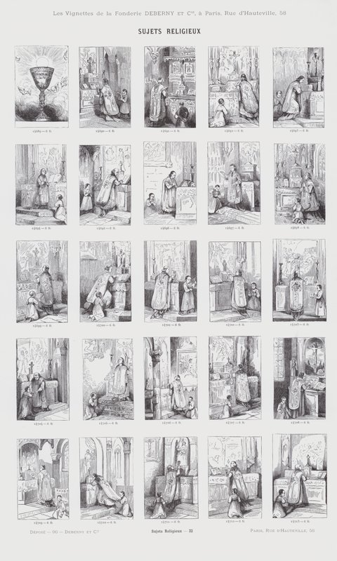 Sujets Religieux (engraving) بواسطة المدرسة الفرنسية
