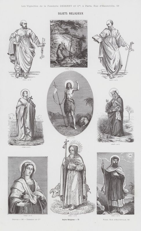 Sujets Religieux (engraving) بواسطة المدرسة الفرنسية