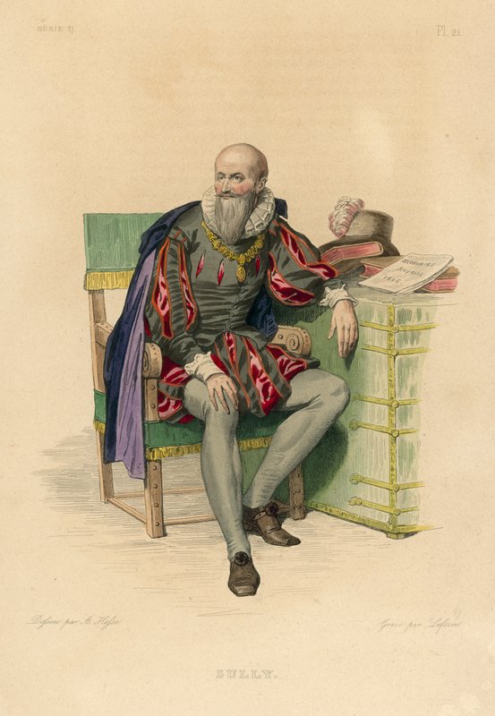 Sully (coloured engraving) بواسطة المدرسة الفرنسية