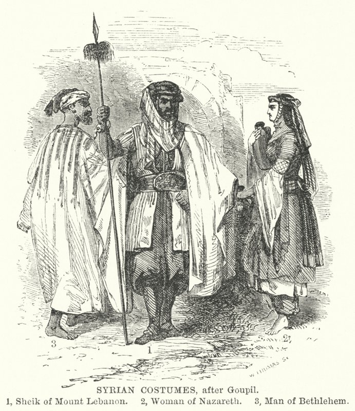 ازياء سورية (نقش) بواسطة المدرسة الفرنسية