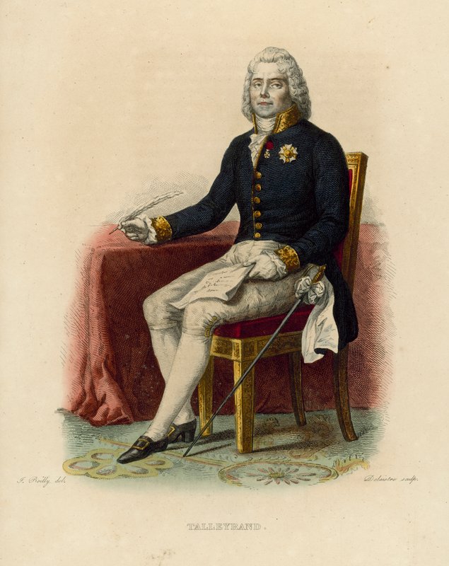 Talleyrand (نقش ملون) بواسطة المدرسة الفرنسية