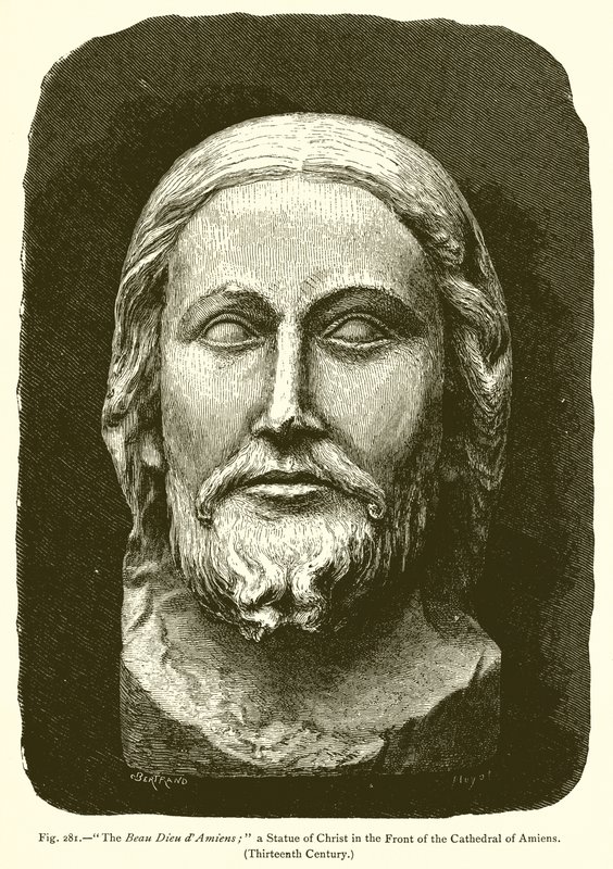 The Beau Dieu dAmiens بواسطة المدرسة الفرنسية