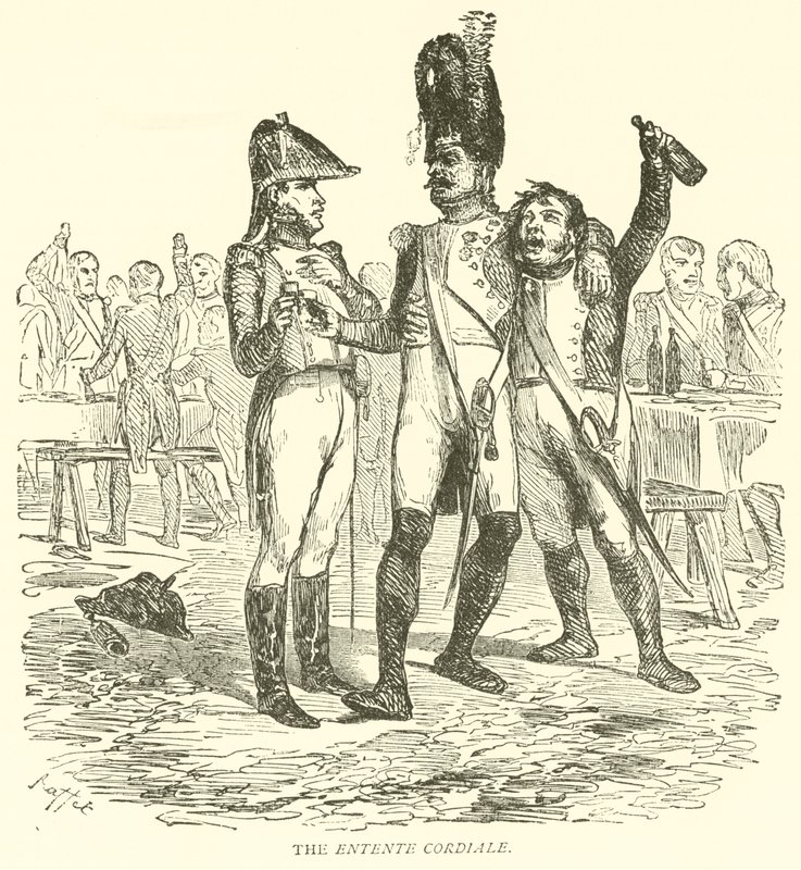The Entente Cordiale (نقش) بواسطة المدرسة الفرنسية