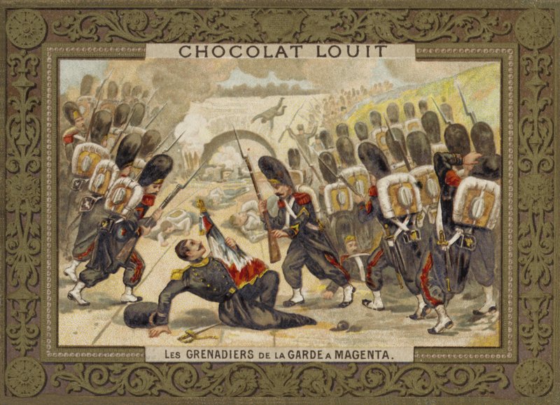 غريناديز للحرس في معركة ماجنتا ، 1859 بواسطة المدرسة الفرنسية