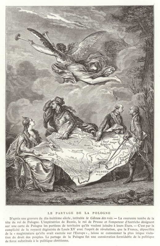 تقسيم بولندا ، 1772 بواسطة المدرسة الفرنسية