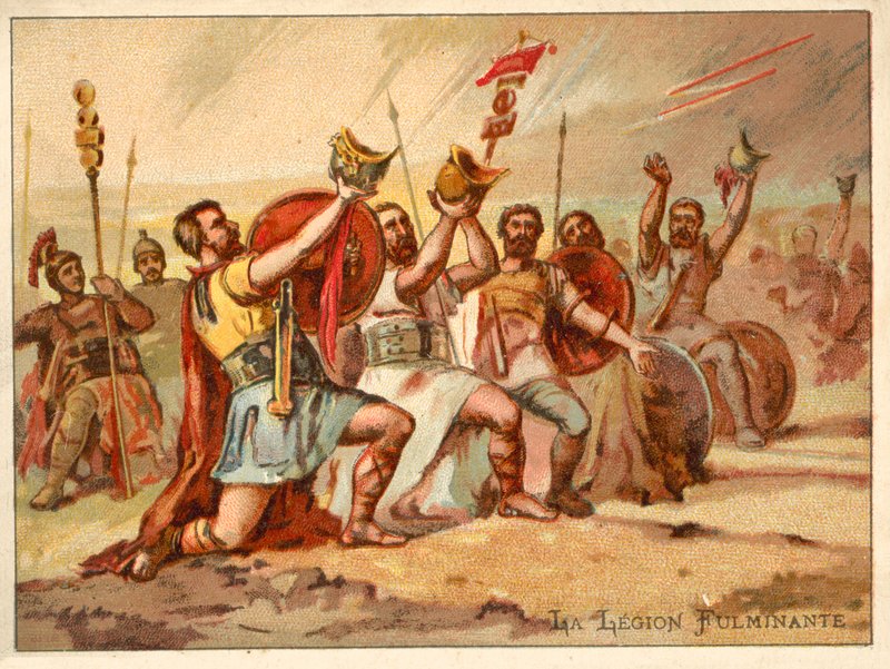 الفيلق الرعد (chromolitho) بواسطة المدرسة الفرنسية