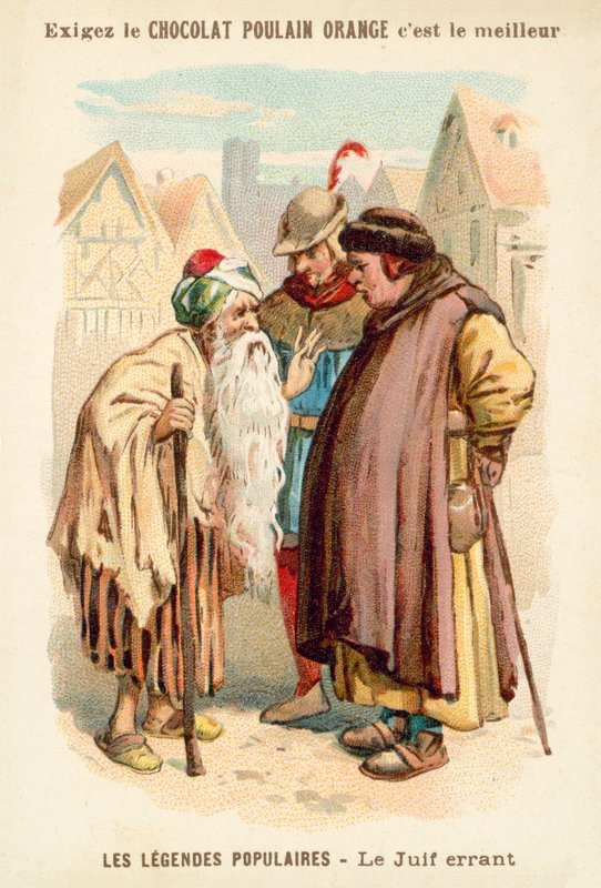 The Wandering Jew (chromolitho) بواسطة المدرسة الفرنسية