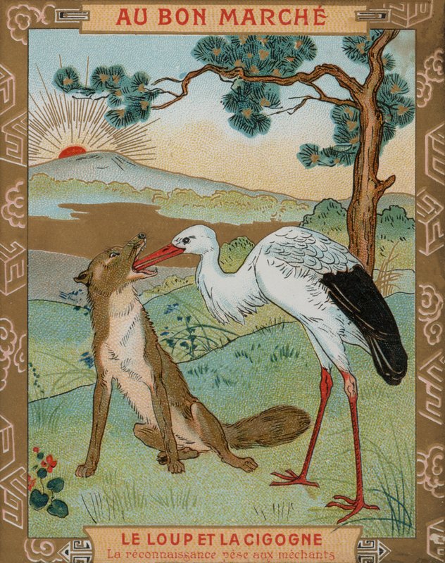 The Wolf and the Crane, one of Aesop