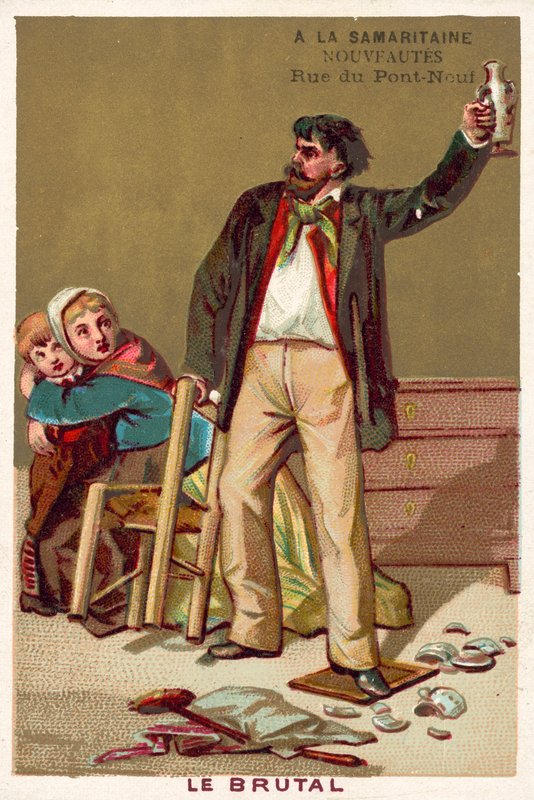 The brute (chromolitho) بواسطة المدرسة الفرنسية