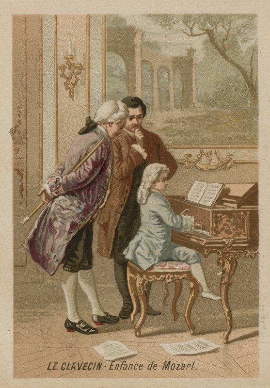 The clavichord: طفولة موزارت بواسطة المدرسة الفرنسية