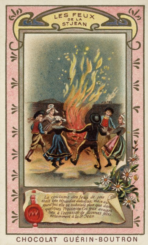 The fires of St John (chromolitho) بواسطة المدرسة الفرنسية