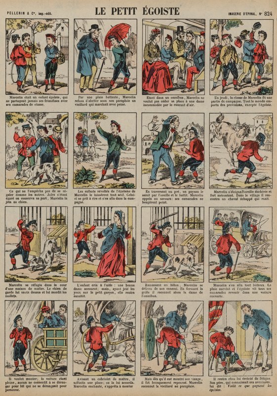 The little egoist (coloured engraving) بواسطة المدرسة الفرنسية
