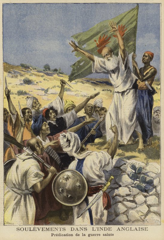 انتفاضات في الهند ، 1897 بواسطة المدرسة الفرنسية