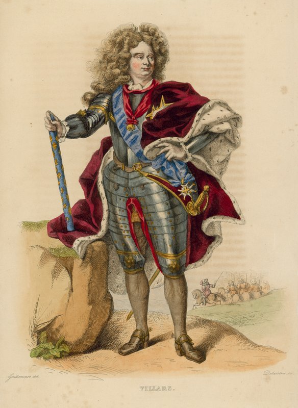 Villars (coloured engraving) بواسطة المدرسة الفرنسية