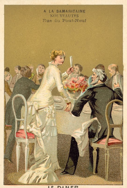 Wedding dinner (chromolitho) بواسطة المدرسة الفرنسية