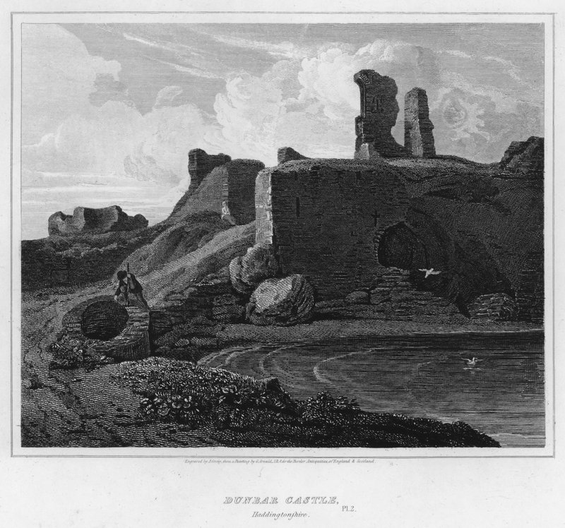 قلعة دنبار ، Haddingtonshire (نقش) بواسطة جورج (بعد) أرنالد